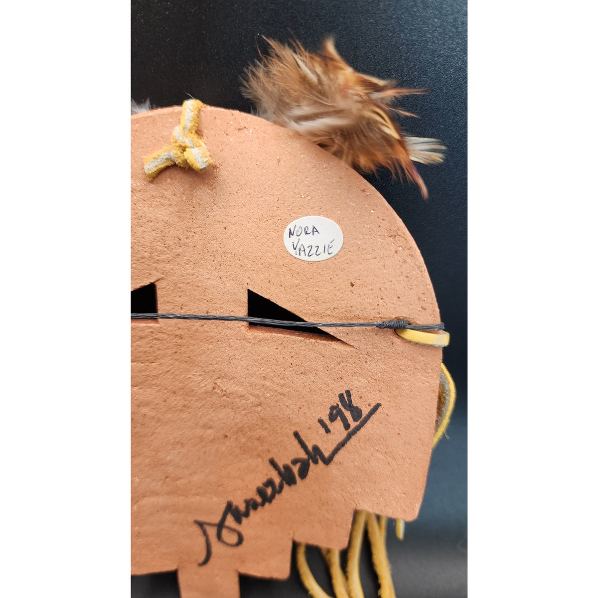 Southwestern-Style / Navajo-Inspired Clay Wall Mask Nanezbah Nora Yazzie 1998