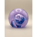 Signed Caithness Glass Mooncrystal Blue / Purple Swirl Paperweight - Scotland