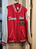 Disneyland Resort Mickey Mouse Varsity Jacket – Red & White, Size XL, Pre-Owned