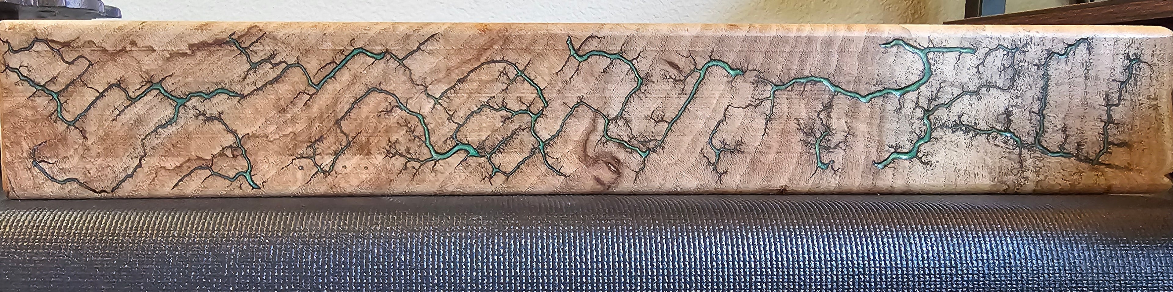 Lichtenberg Fractal Burned Wood Charcuterie Serving Tray – Handmade