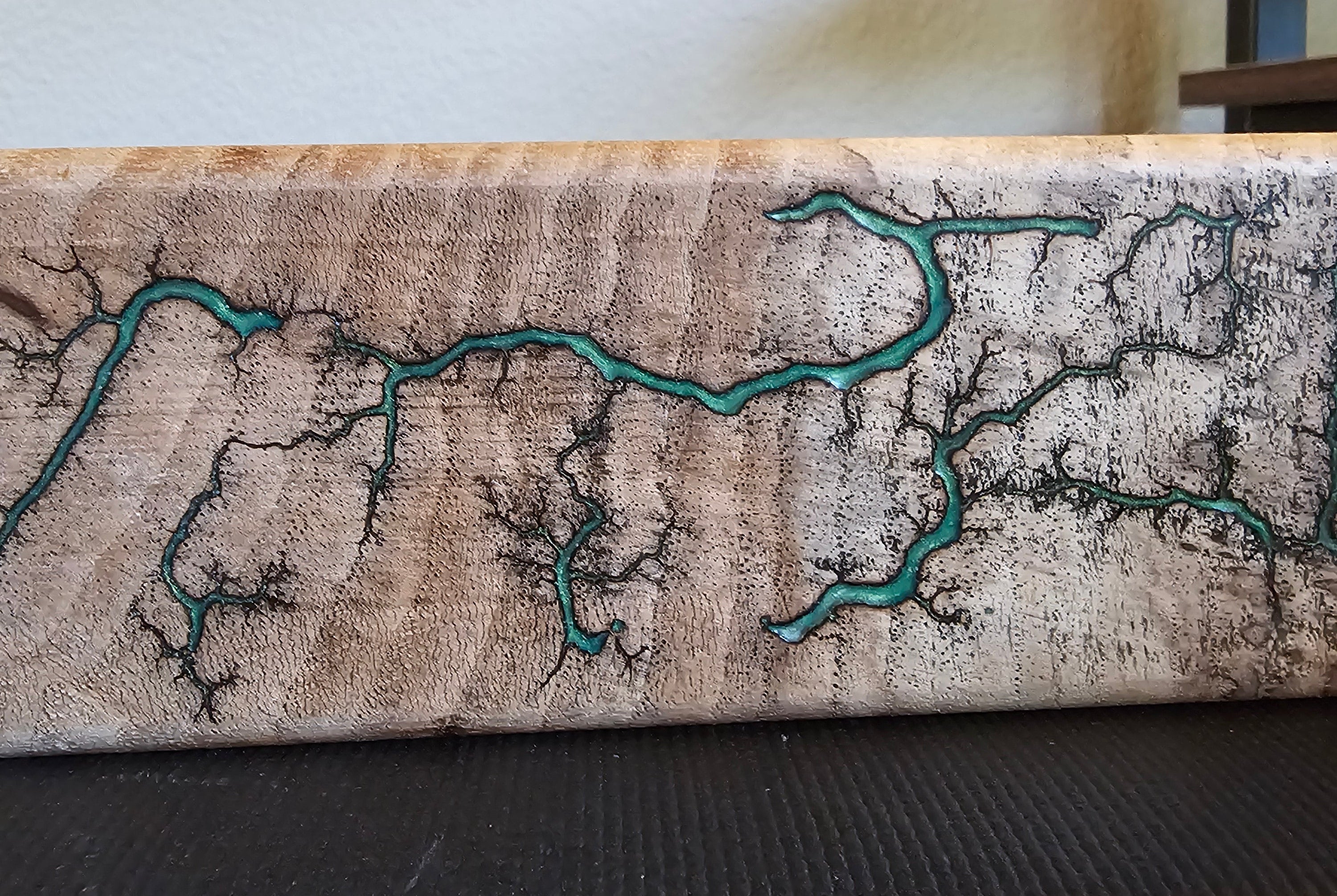 Lichtenberg Fractal Burned Wood Charcuterie Serving Tray – Handmade