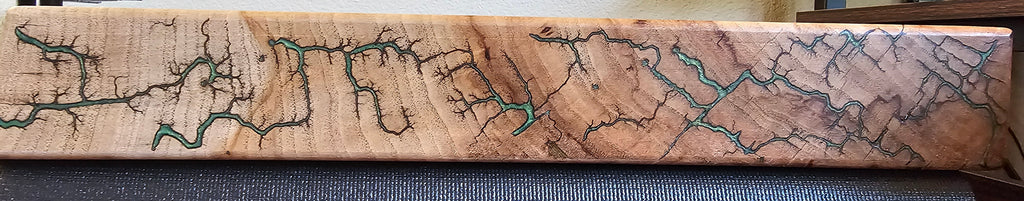 Lichtenberg Fractal Burned Wood Charcuterie Serving Tray – Handmade