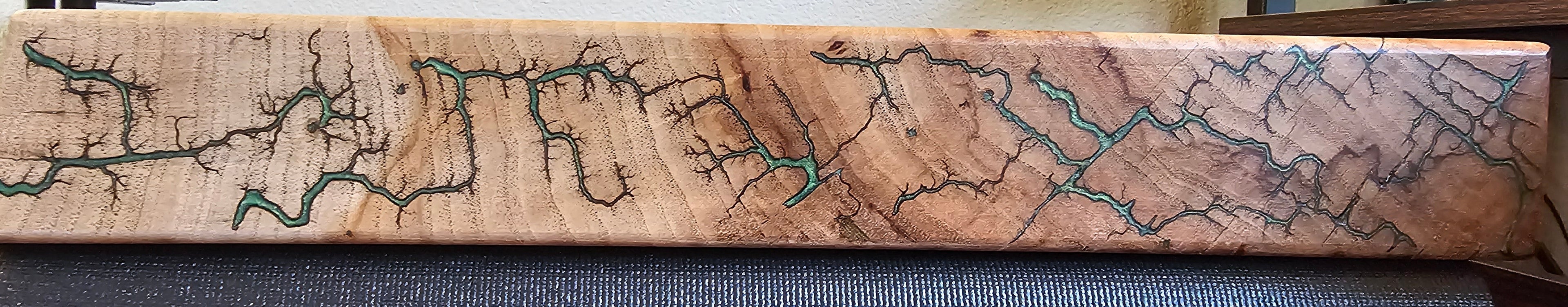 Lichtenberg Fractal Burned Wood Charcuterie Serving Tray – Handmade