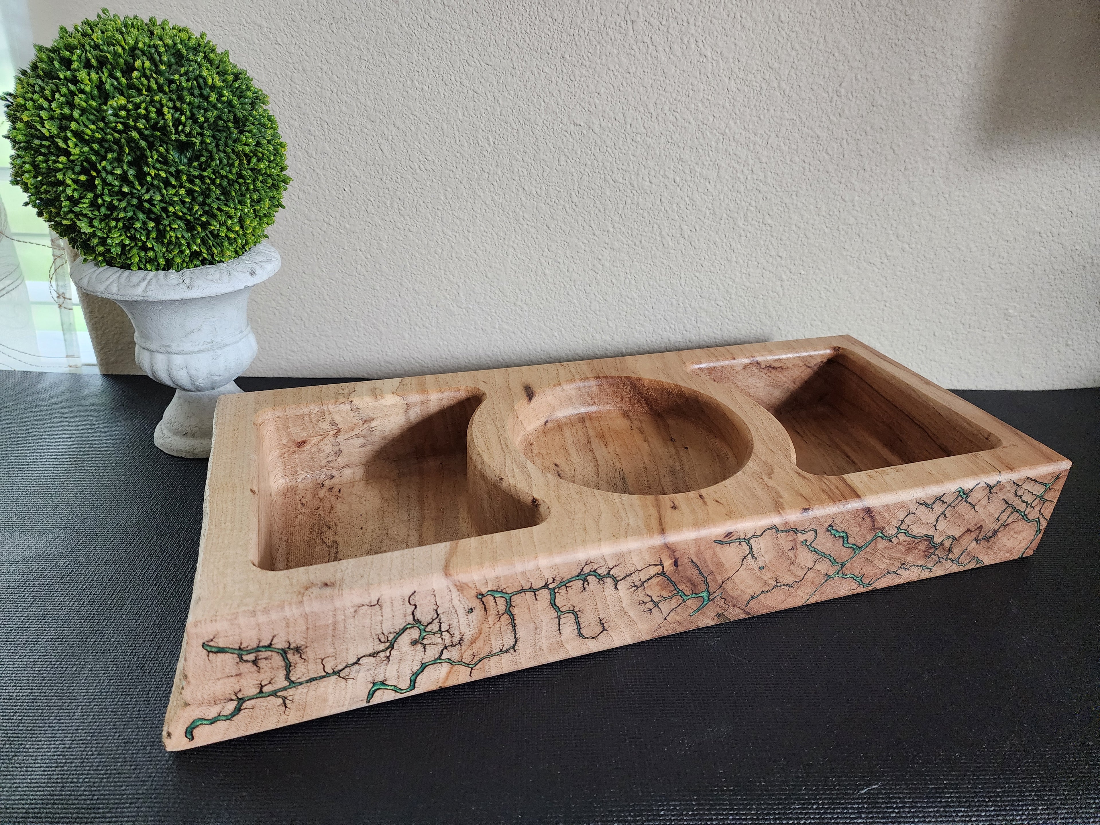 Lichtenberg Fractal Burned Wood Charcuterie Serving Tray – Handmade