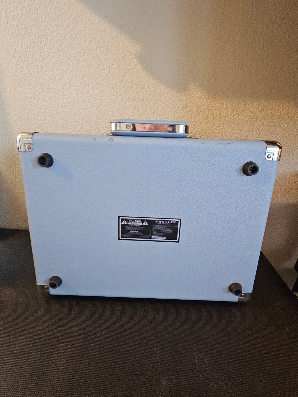 Blue Crosley Cruiser Deluxe 3-Speed Portable Turn Table - Record Player