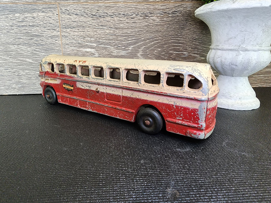 1950s National Trailways Cast Aluminum Toy Bus by Realistic Toy Company – Vintage