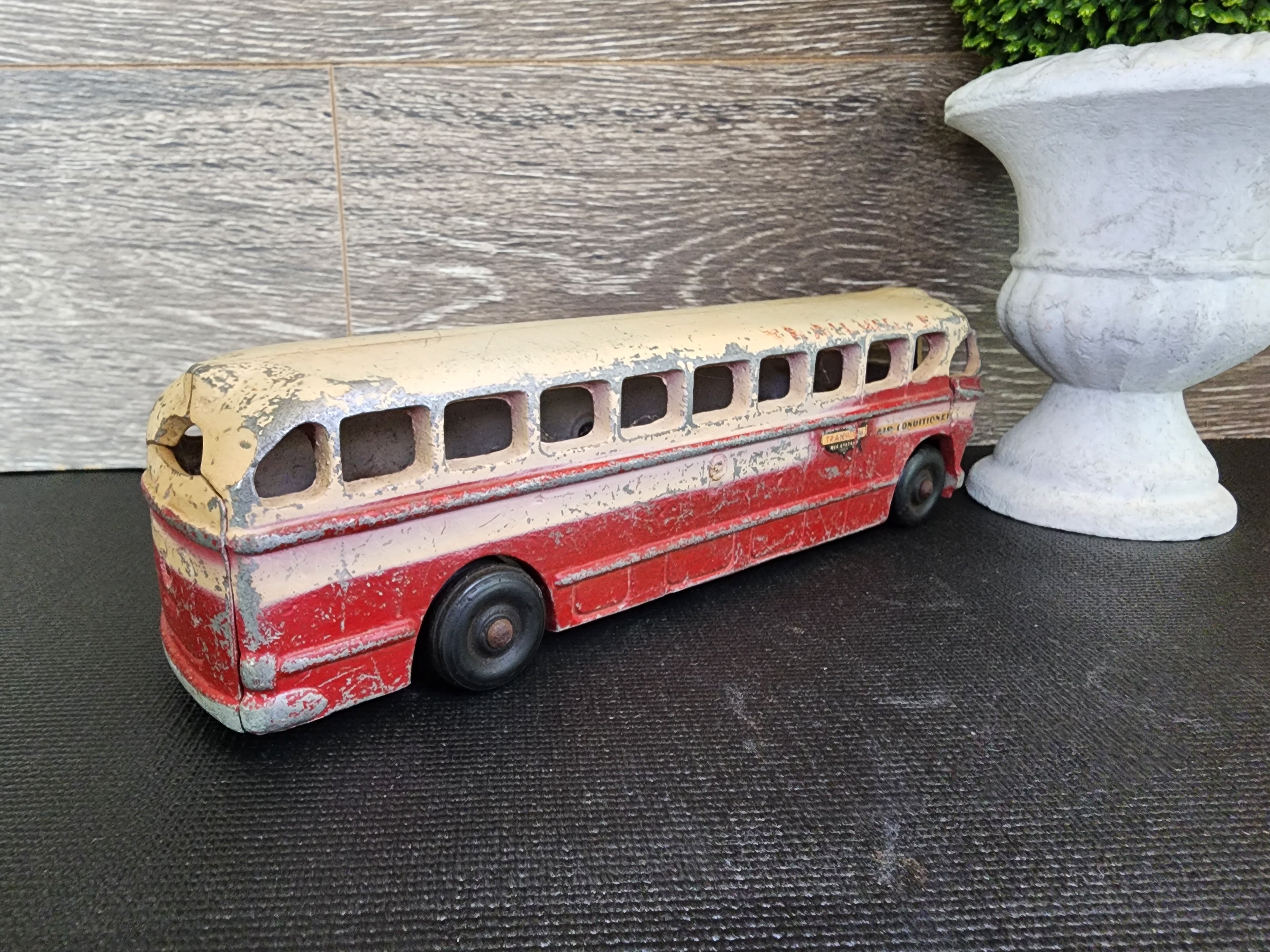 1950s National Trailways Cast Aluminum Toy Bus by Realistic Toy Company – Vintage