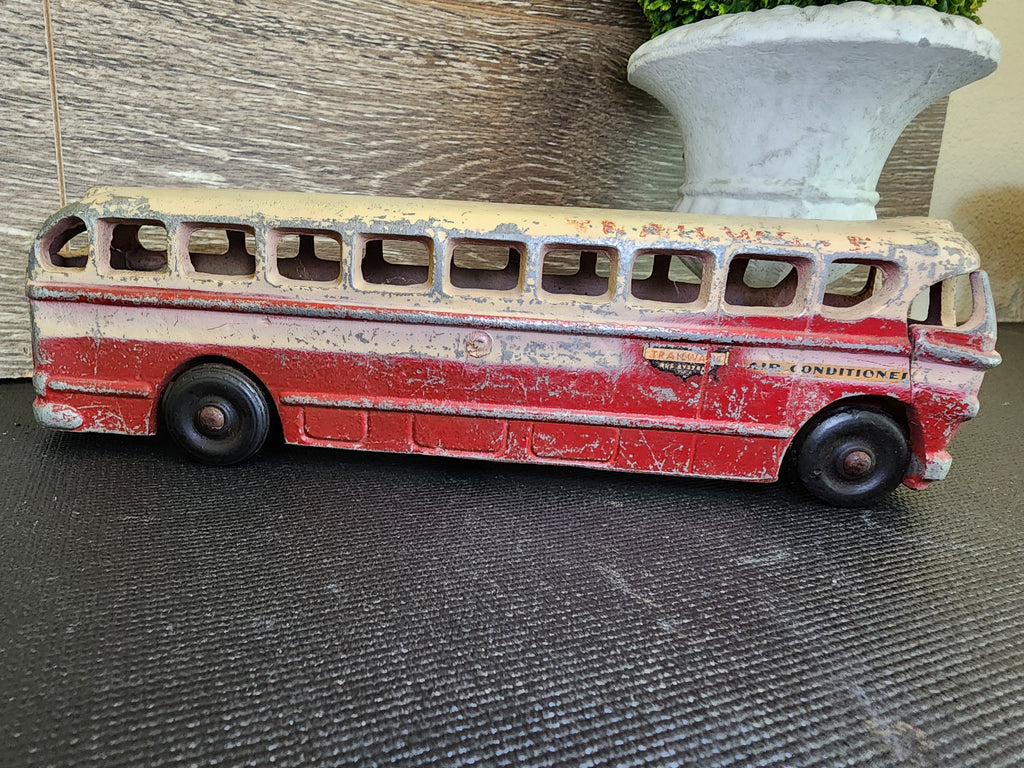 1950s National Trailways Cast Aluminum Toy Bus by Realistic Toy Company – Vintage