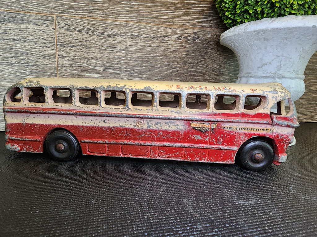 1950s National Trailways Cast Aluminum Toy Bus by Realistic Toy Company – Vintage