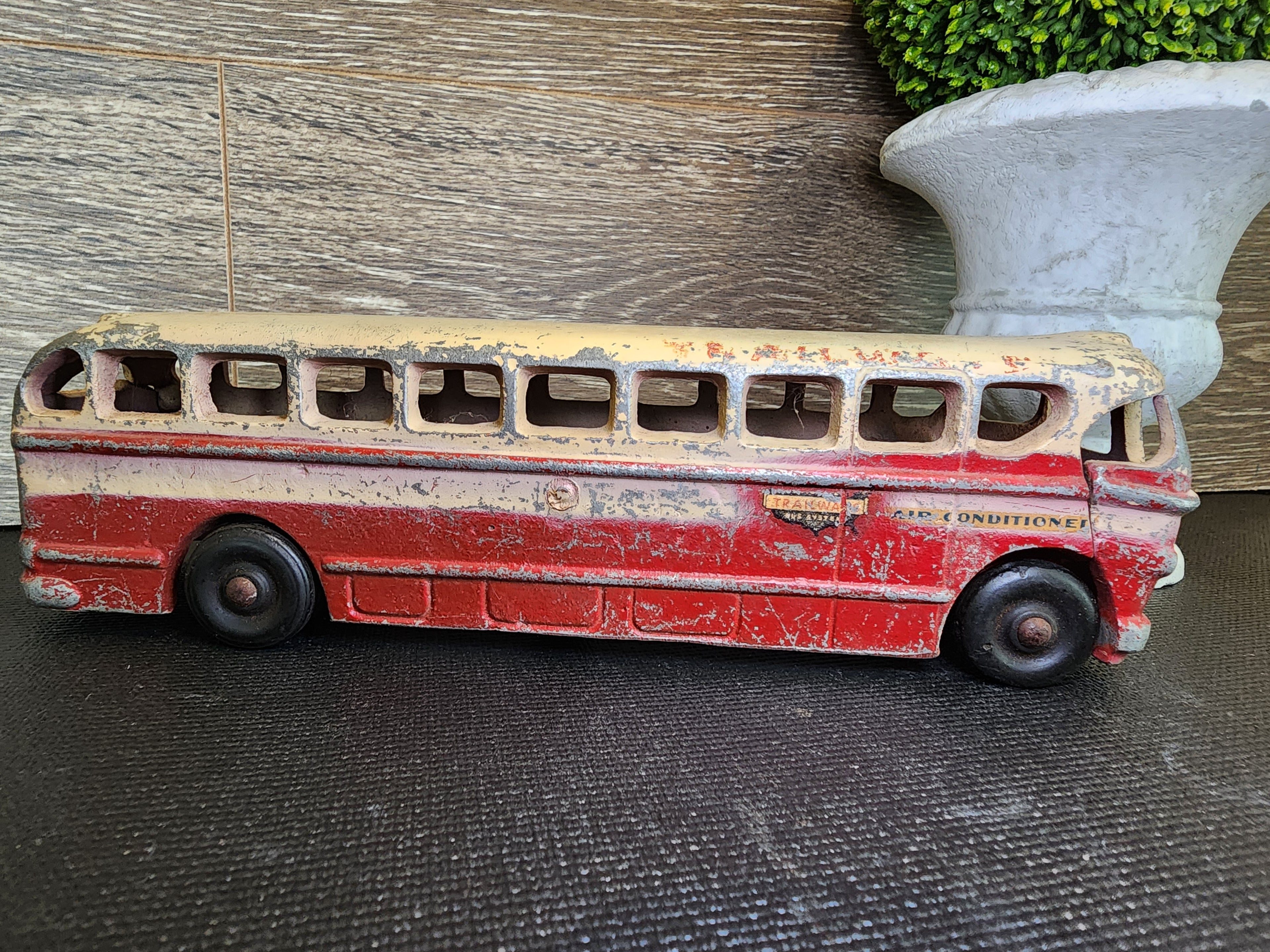 1950s National Trailways Cast Aluminum Toy Bus by Realistic Toy Company – Vintage