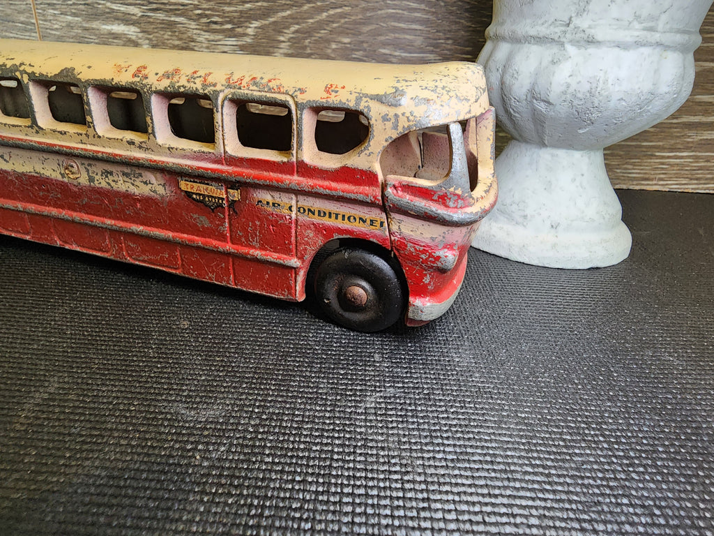 1950s National Trailways Cast Aluminum Toy Bus by Realistic Toy Company – Vintage