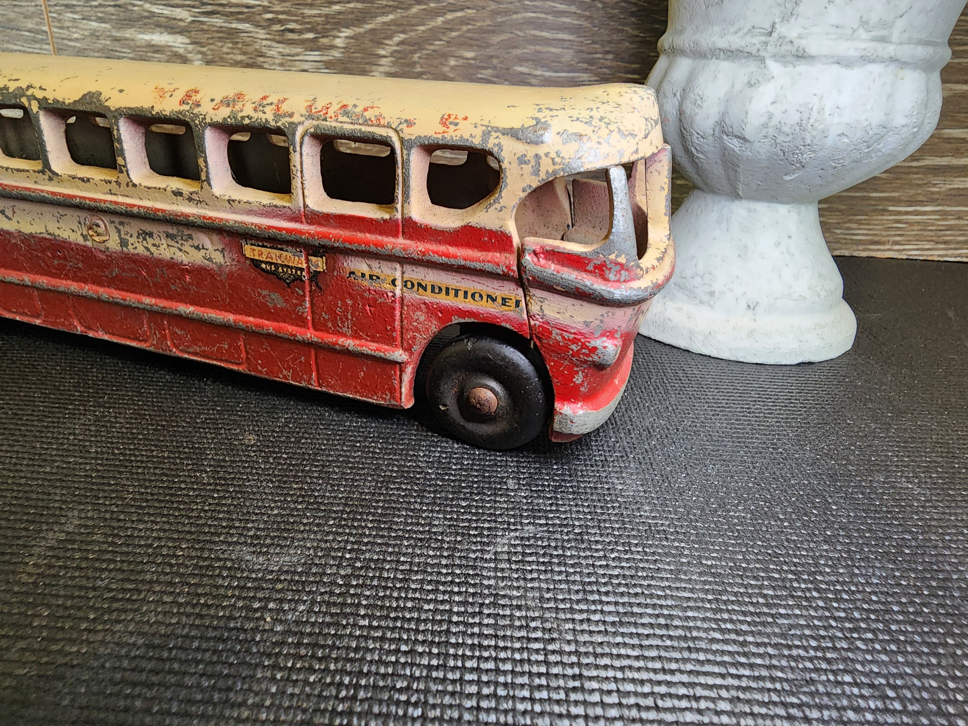 1950s National Trailways Cast Aluminum Toy Bus by Realistic Toy Company – Vintage