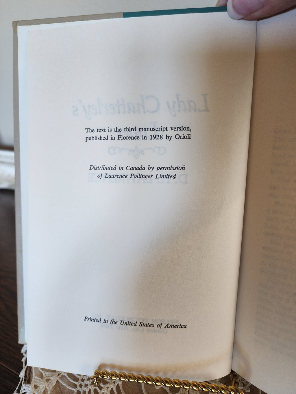 1928 Third Manuscript Edition Lady Chatterley's Lover by D.H. Lawrence – Vintage Book