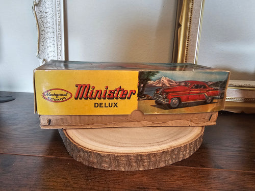 1954 Pontiac Minister Tin-Friction Car - Pink With Box