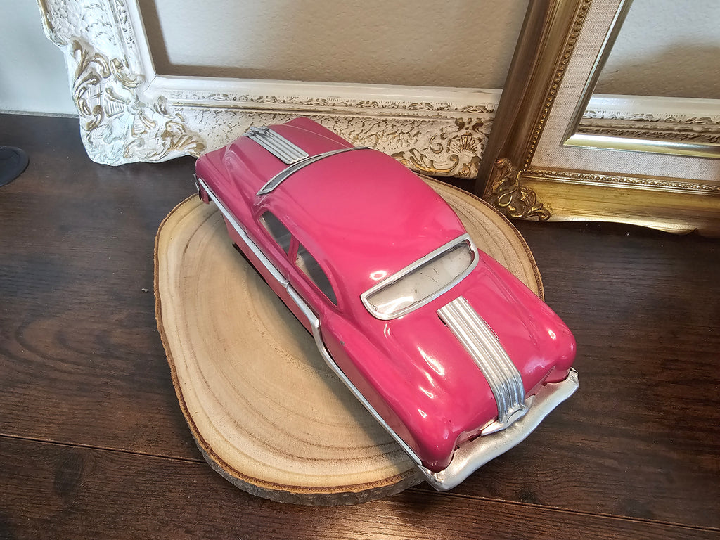 1954 Pontiac Minister Tin-Friction Car - Pink With Box