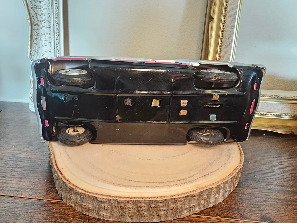 1954 Pontiac Minister Tin-Friction Car - Pink With Box