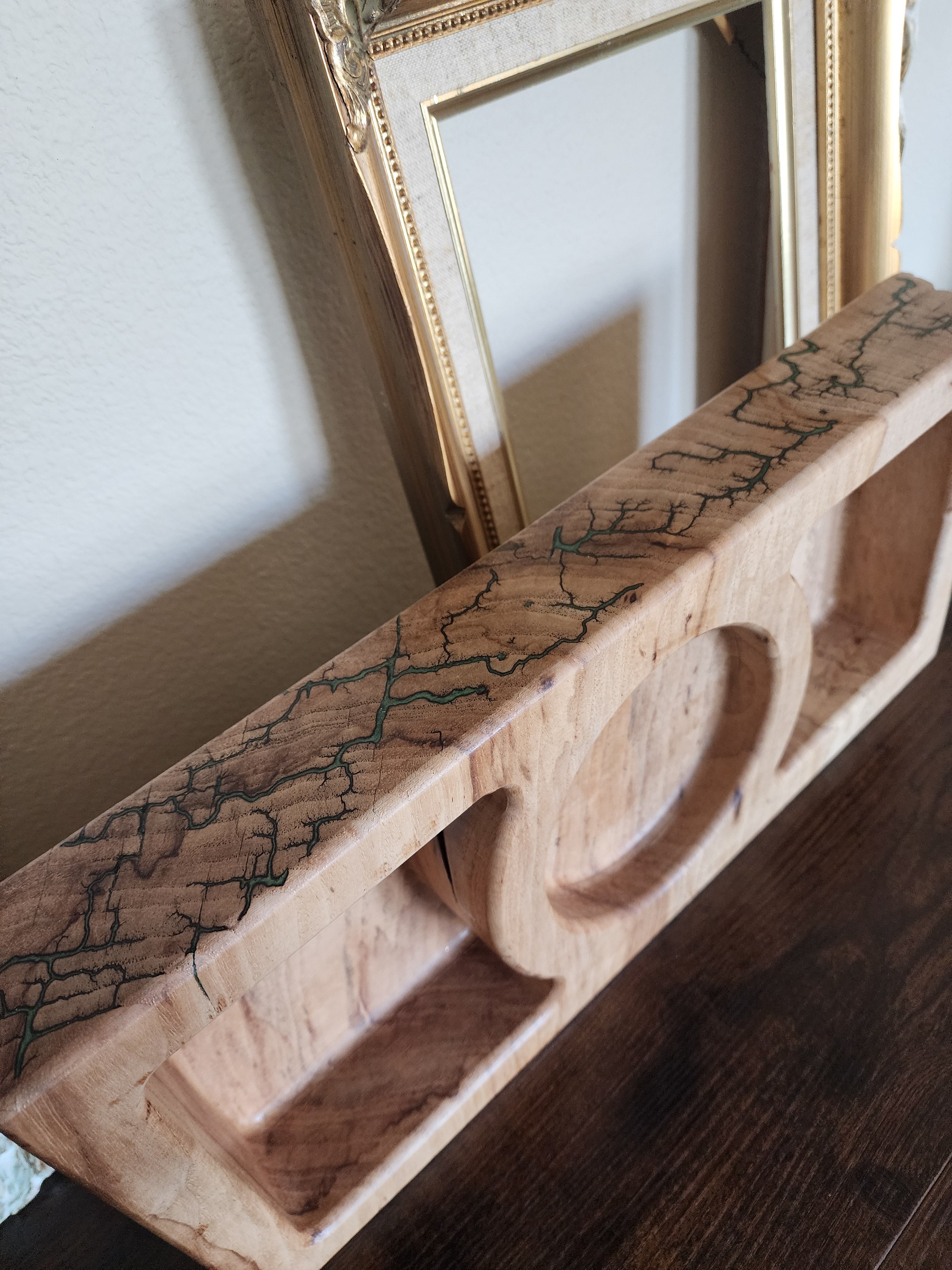Lichtenberg Fractal Burned Wood Charcuterie Serving Tray – Handmade