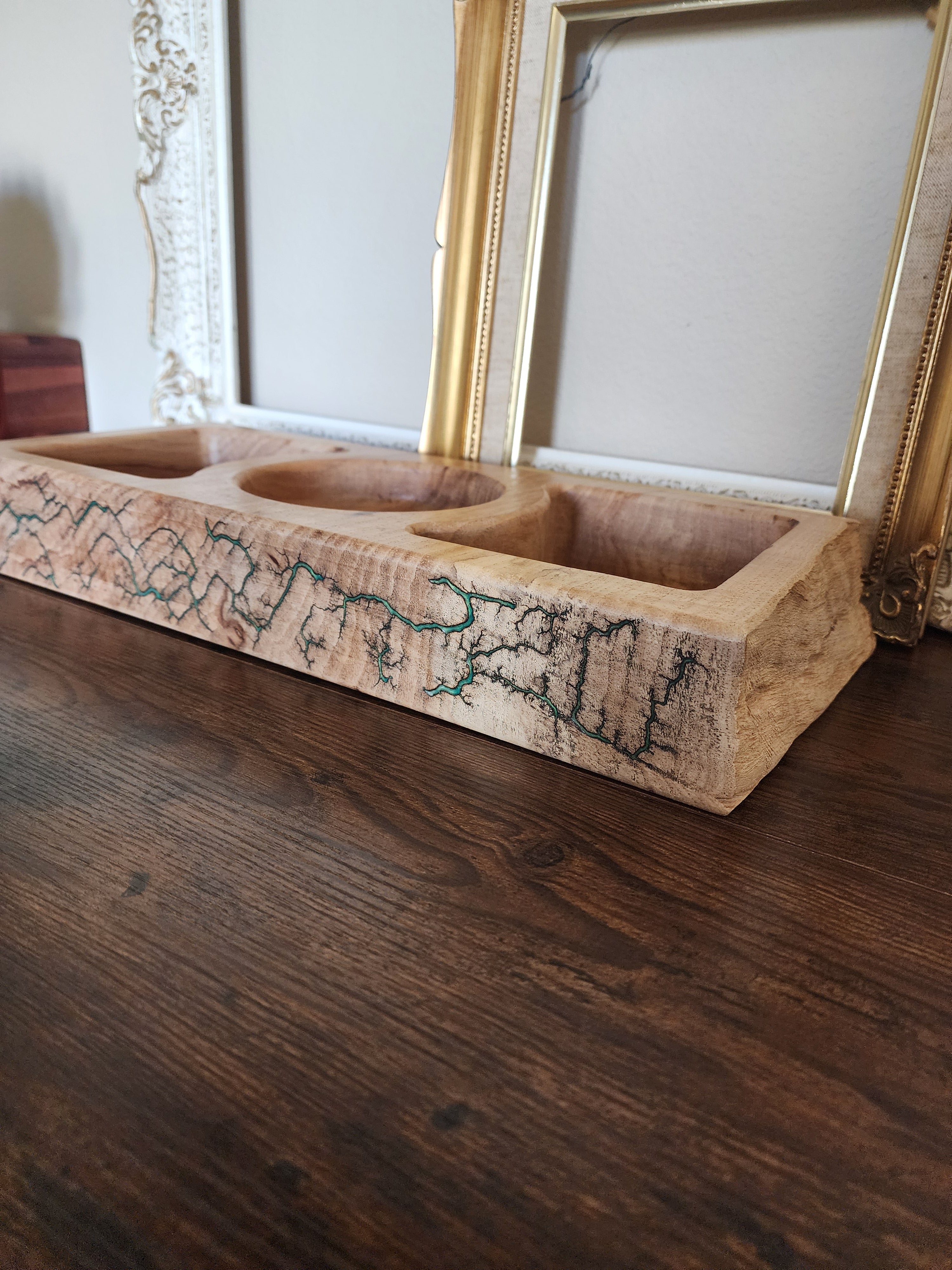 Lichtenberg Fractal Burned Wood Charcuterie Serving Tray – Handmade