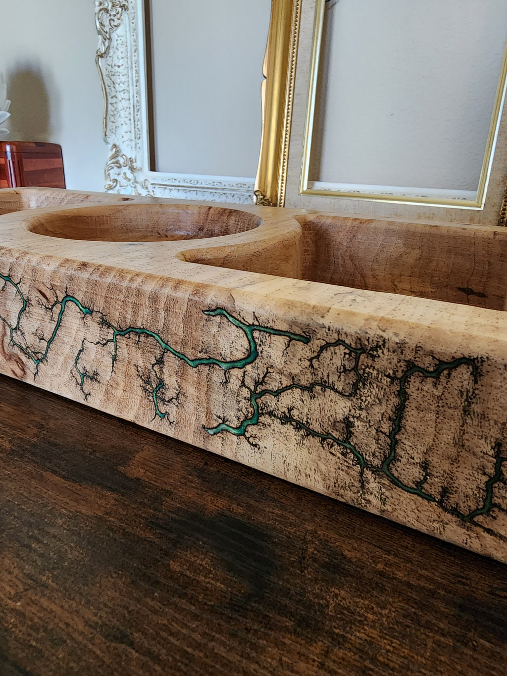 Lichtenberg Fractal Burned Wood Charcuterie Serving Tray – Handmade