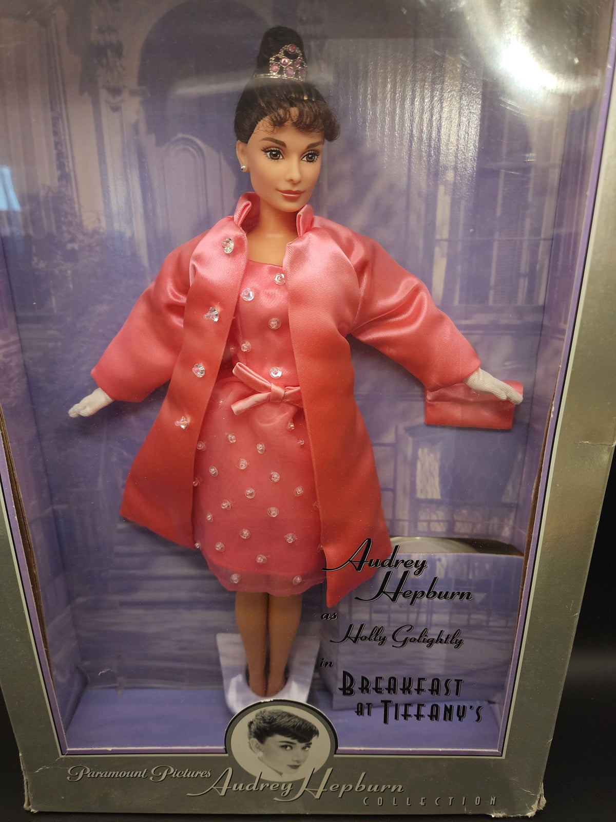 Audrey Hepburn as Holly Golightly in Breakfast at Tiffany's "Pink Princess" Barbie Doll