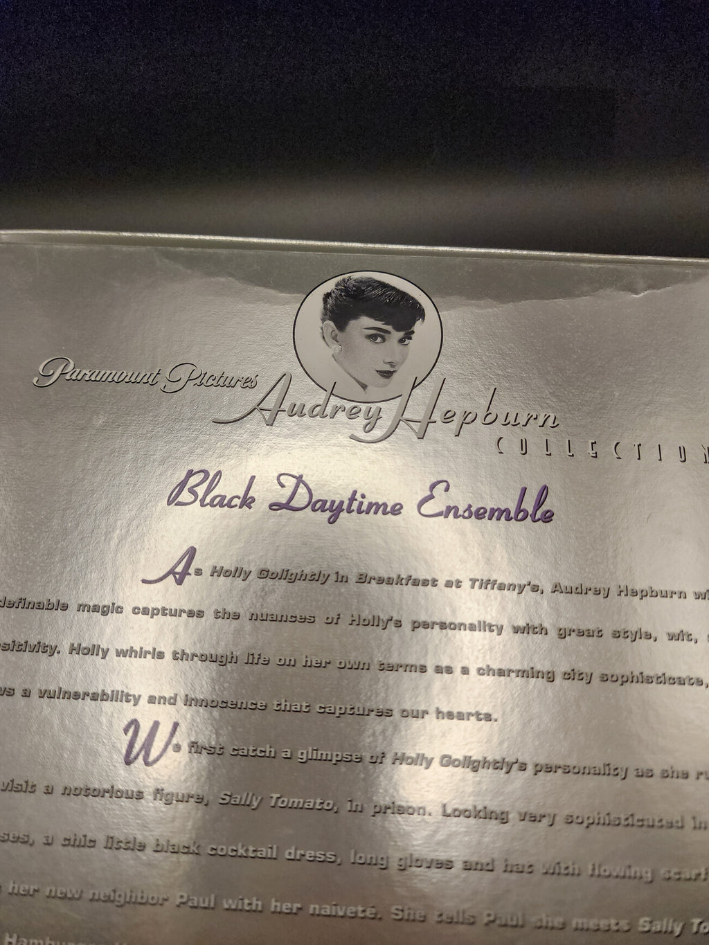 1998 Mattel Audrey Hepburn Collection: Breakfast at Tiffany's "Black Daytime Ensemble" fashion pack