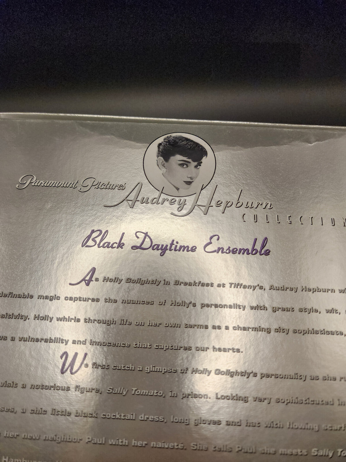 1998 Mattel Audrey Hepburn Collection: Breakfast at Tiffany's "Black Daytime Ensemble" fashion pack