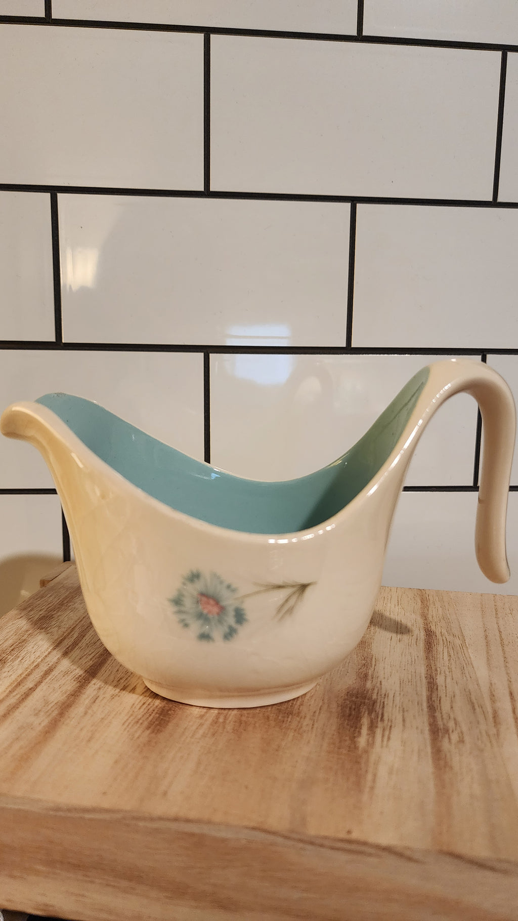 MCM Ceramic Taylor, Smith & Taylor "Boutonnier" Creamer / Small Open Gravy Boat