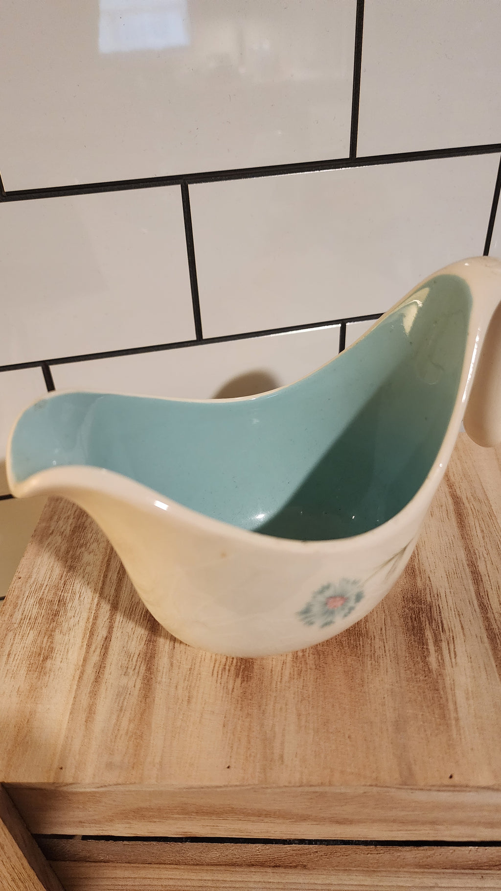 MCM Ceramic Taylor, Smith & Taylor "Boutonnier" Creamer / Small Open Gravy Boat