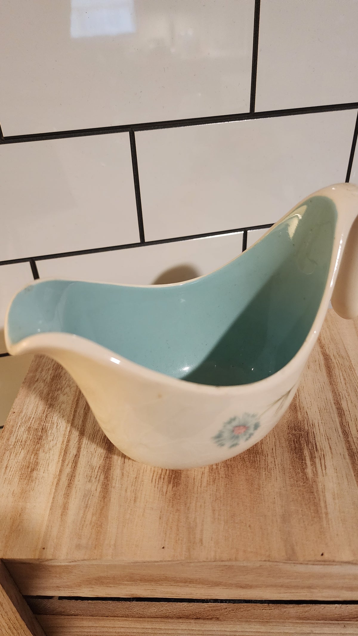 MCM Ceramic Taylor, Smith & Taylor "Boutonnier" Creamer / Small Open Gravy Boat