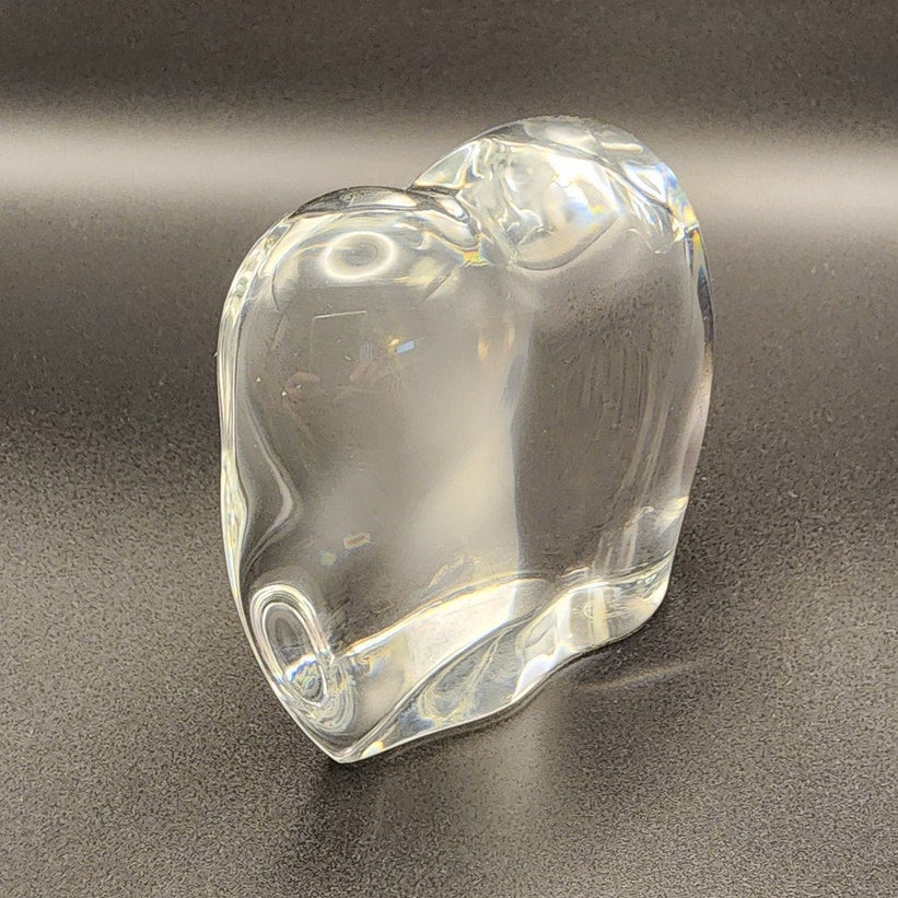 VTG Baccarat Clear Crystal Art Glass Asian Elephant Figurine / Paperweight