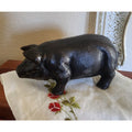 Cast Iron Pig Figurine / Paperweight – Vintage Style, Heavy Duty