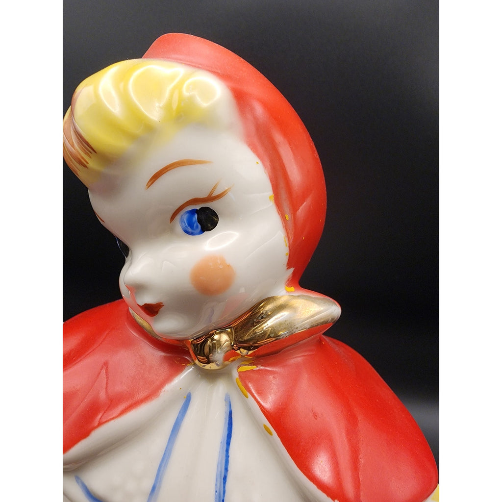 Vintage Hull Pottery Little Red Riding Hood Teapot and Lid 1940s