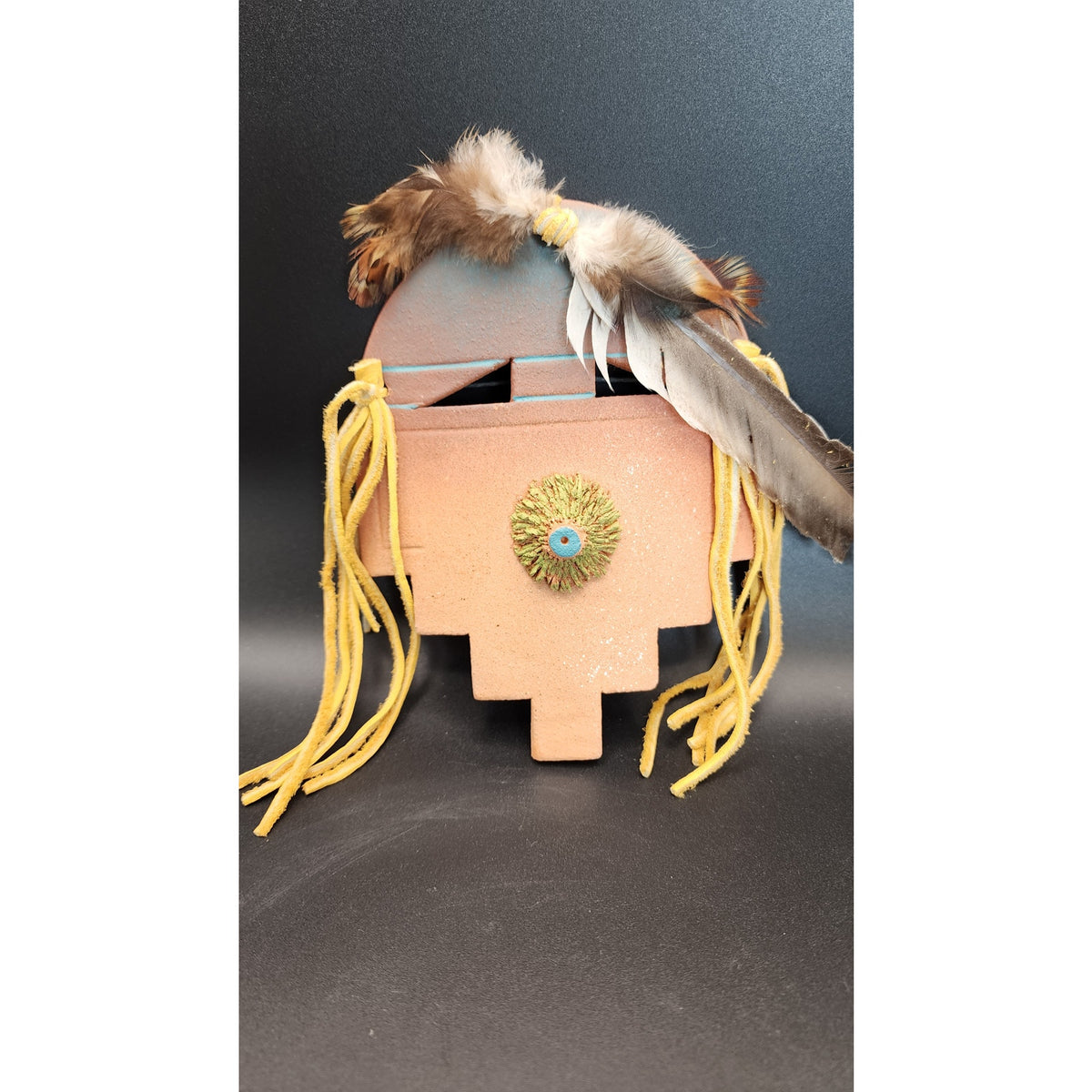 Southwestern-Style / Navajo-Inspired Clay Wall Mask Nanezbah Nora Yazzie 1998