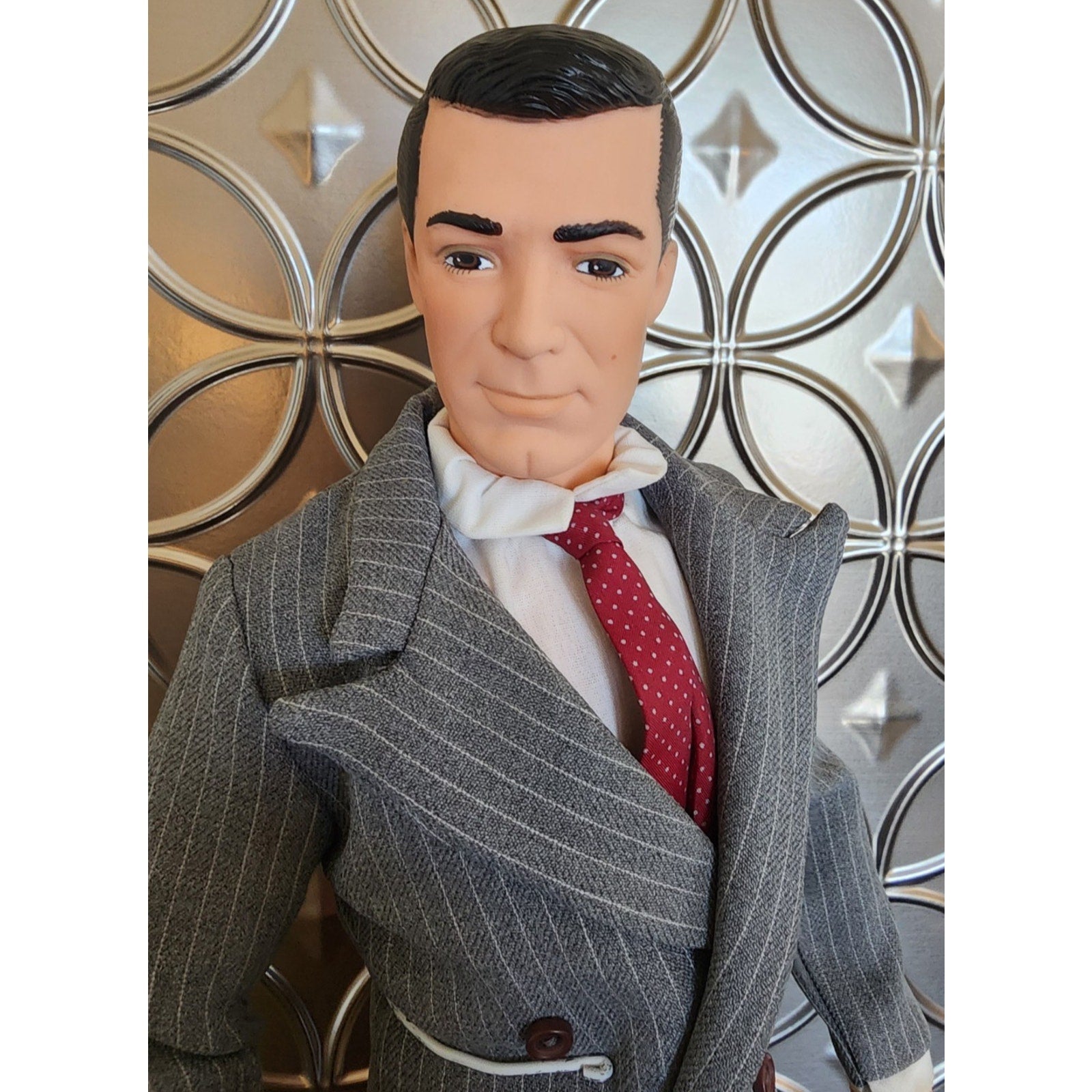VTG Cary Grant Walter Burns 20" Doll 1990 His Girl Friday w/Stand Collectible