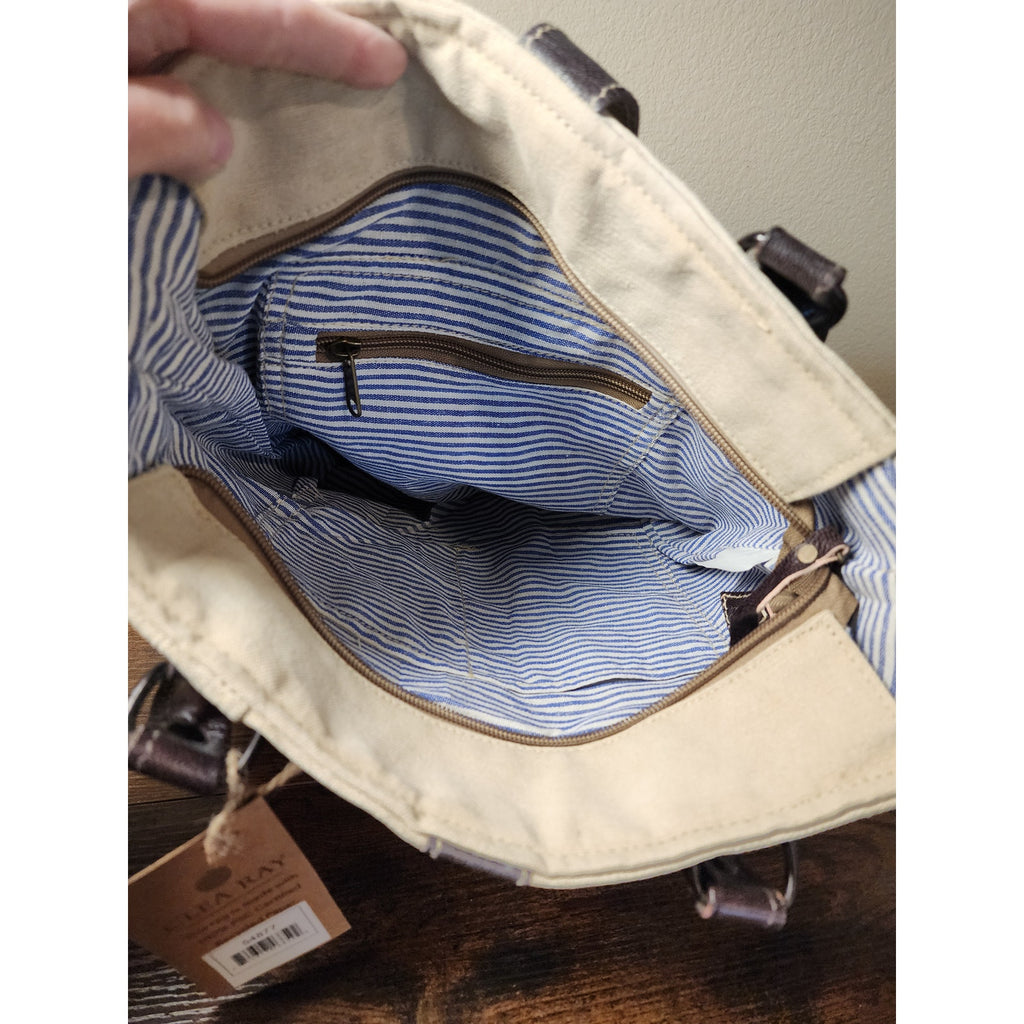 Clea Ray Rodeo State Fair Canvas Tote Bag Featuring Recycled Materials