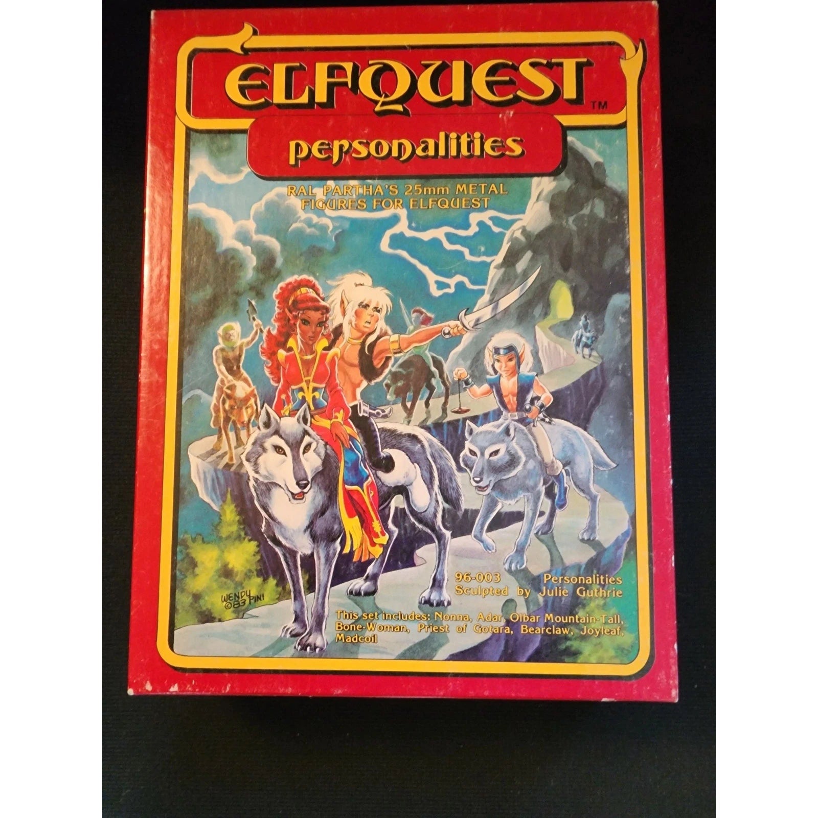 Vintage ElfQuest Ral Partha 25mm Metal Miniature Figures – Personalities Set