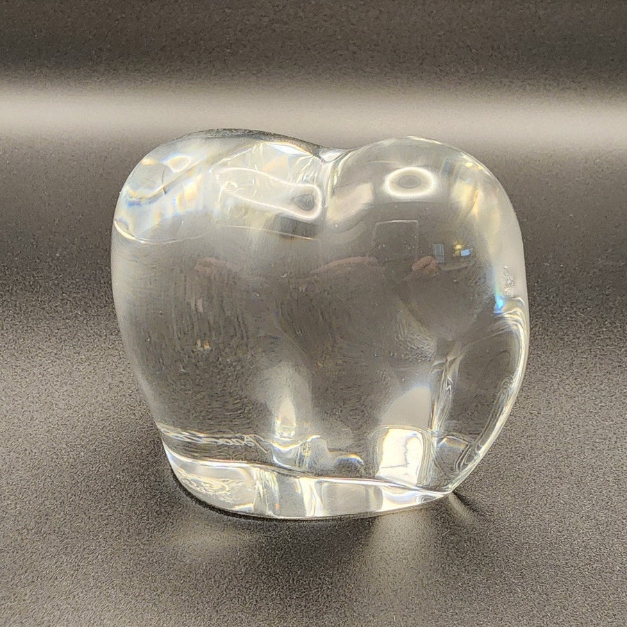 VTG Baccarat Clear Crystal Art Glass Asian Elephant Figurine / Paperweight
