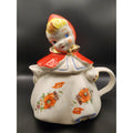 Vintage Hull Pottery Little Red Riding Hood Teapot and Lid 1940s