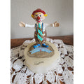 VTG Ron Lee Clown "Luv You This Much" Signed/Dated 1989 Figurine Onyx Base