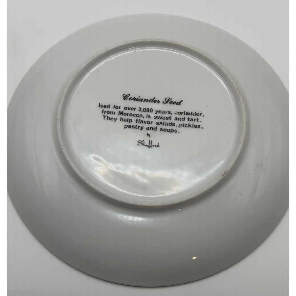 Shafford Herb Garden Coriander Seed Salad Plate Japan Botanical Plant Plate
