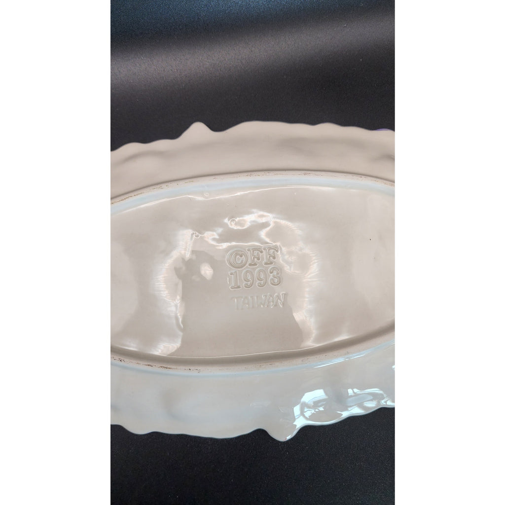 Fitz and Floyd Thanksgiving Pheasant Butter Dish 1993