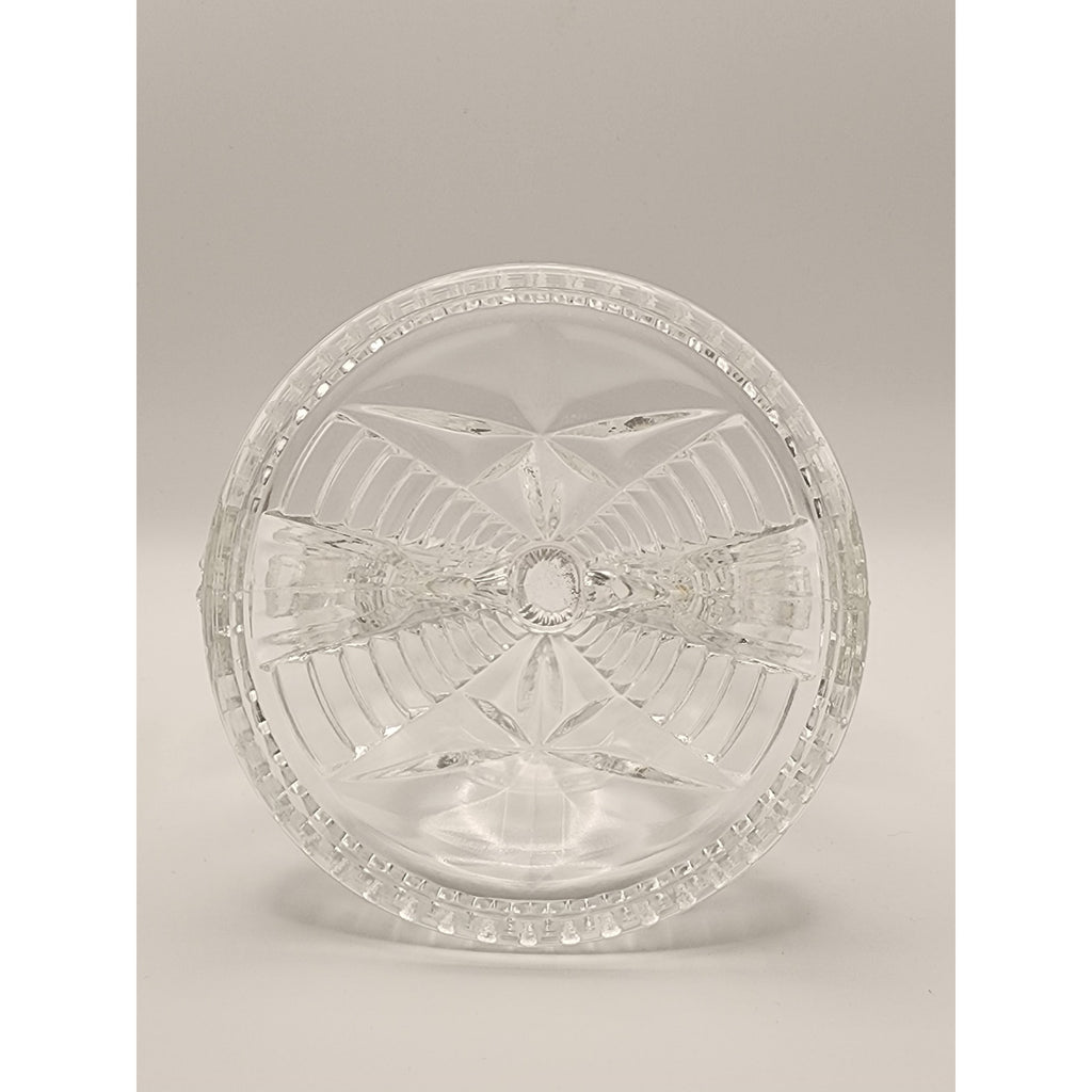Vintage Federal Glass Wigwam Double Candle Holder Clear Pressed Art Deco 2 Lite