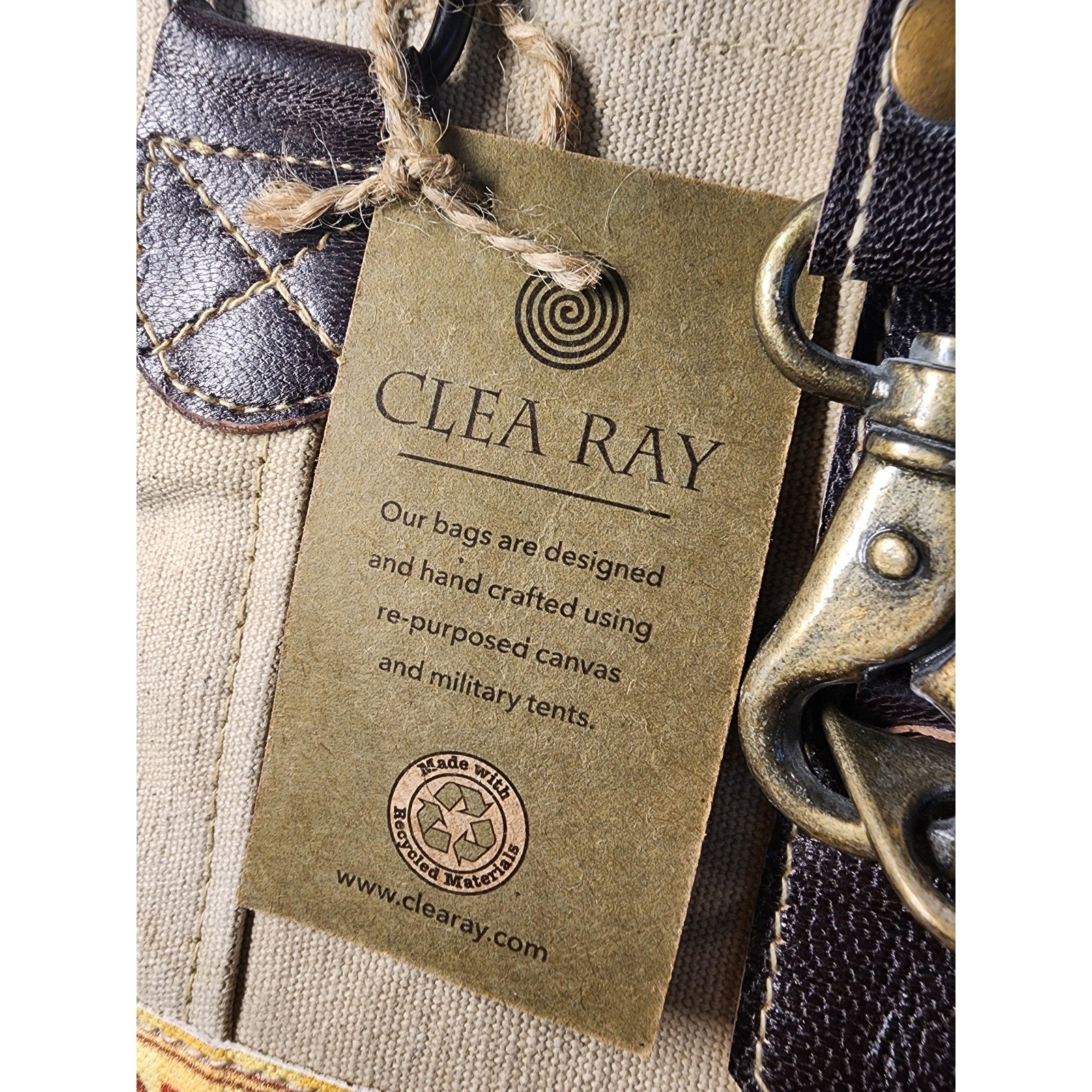 Clea Ray Rodeo State Fair Canvas Tote Bag Featuring Recycled Materials