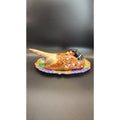Fitz and Floyd Thanksgiving Pheasant Butter Dish 1993
