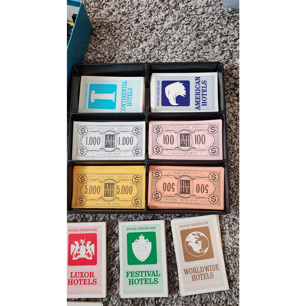 Acquire Board Game - by Avalon Hill 1976 Bookshelf Edition High Finance Adventure