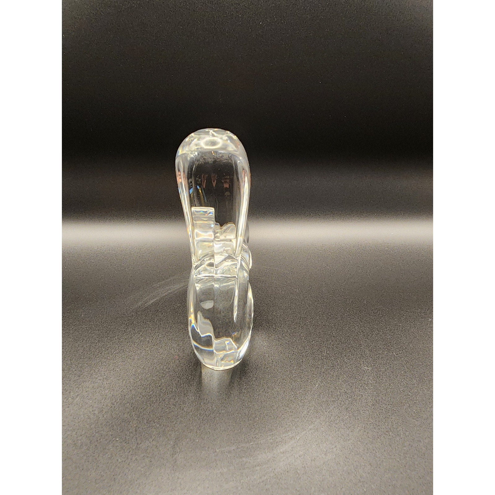 Vintage Baccarat France Clear Lead Crystal Squirrel Sculpture - Stamped