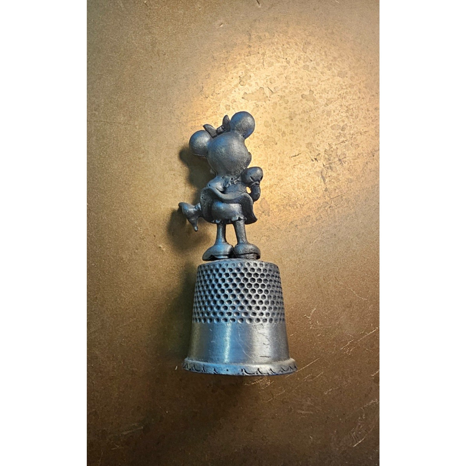 Walt Disney Collectible Pewter Thimble with Minnie Mouse