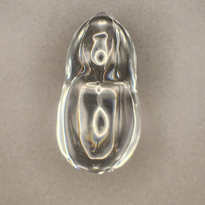 VTG Baccarat Clear Crystal Art Glass Asian Elephant Figurine / Paperweight