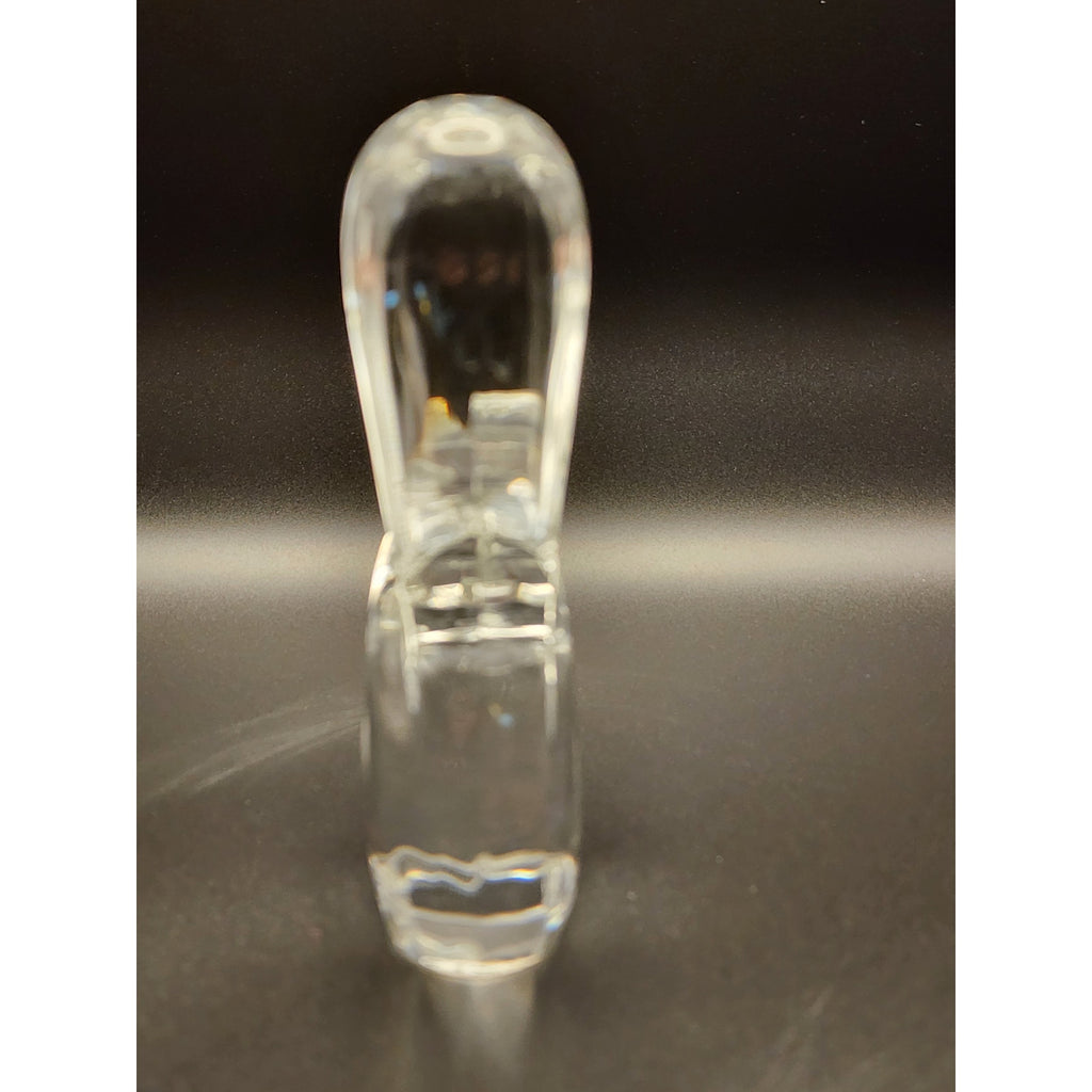 Vintage Baccarat France Clear Lead Crystal Squirrel Sculpture - Stamped