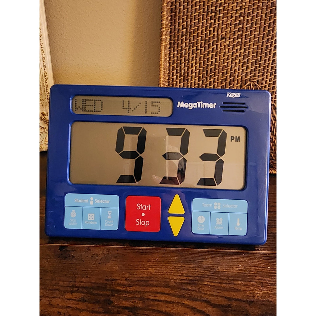 Kagan MegaTimer Clock Timer Stopwatch Countdown Alarm Random Number Student
